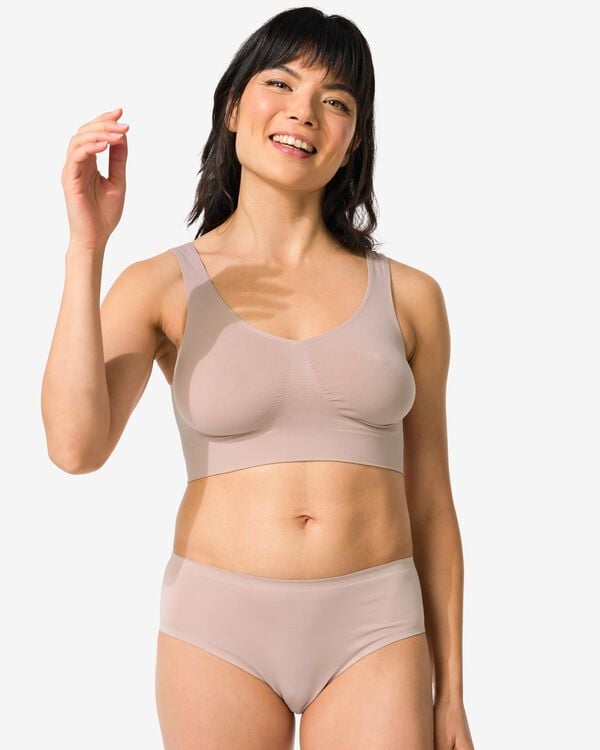 hipster femme seconde peau   beige beige - 19621080BEIGE - HEMA