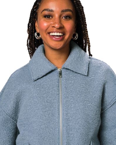 Damenjacke, Blouson mittelblau mittelblau - 36214220MIDBLUE - HEMA