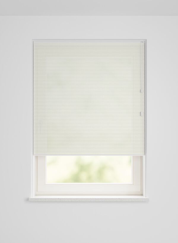 pliss&eacute; dubbel lichtdoorlatend uni wit wit - 46130210WHITE - HEMA