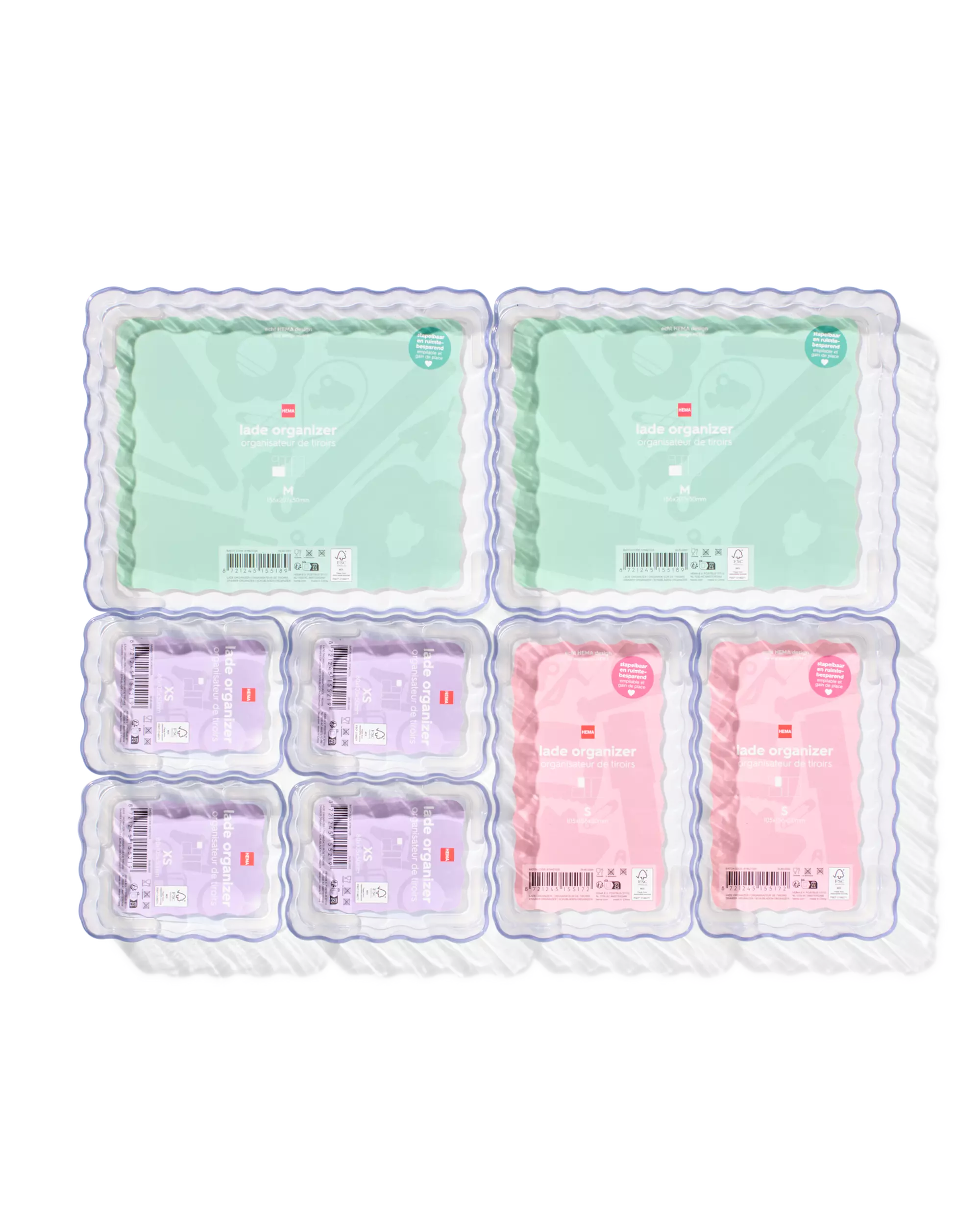 lade organizer 8x10.5x5cm opbergmaatje XS