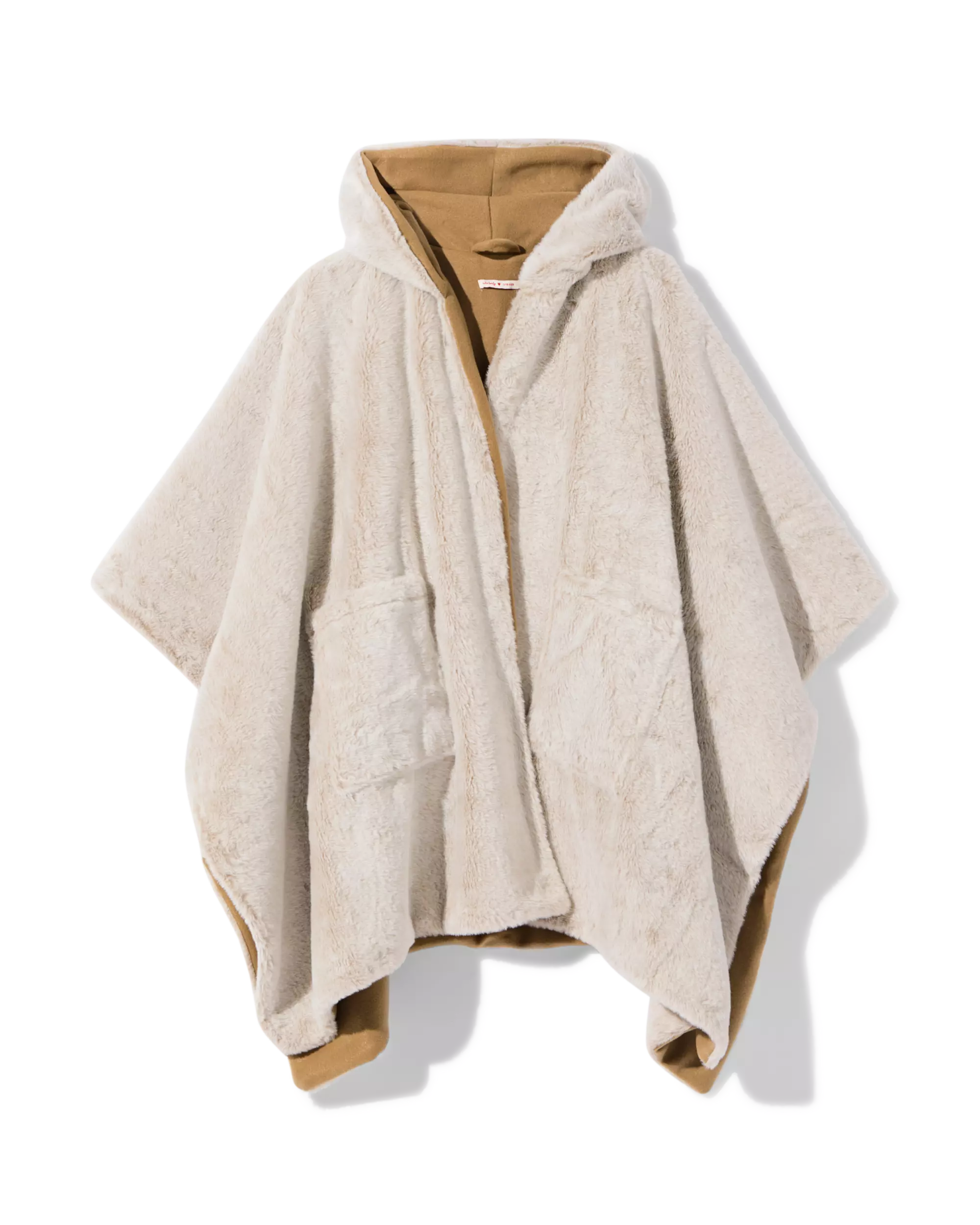 bankponcho fluffy beige