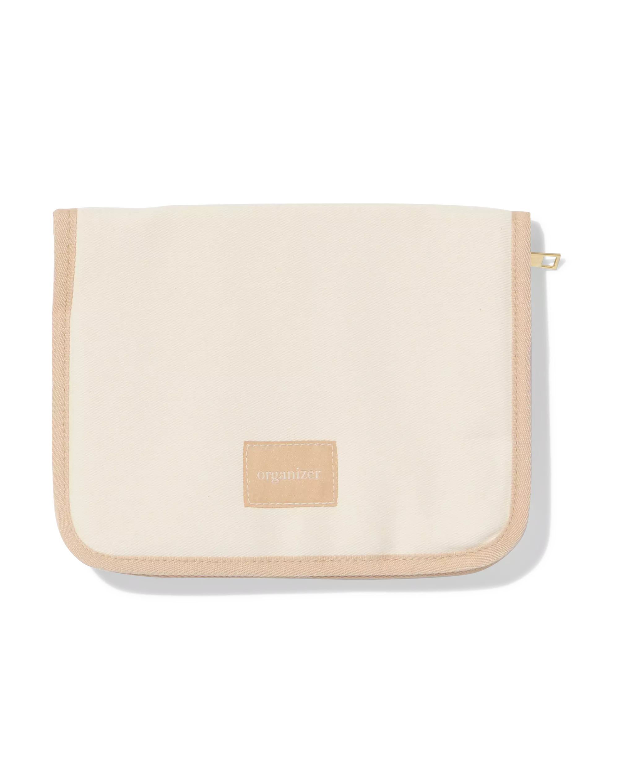 étui 25 x 19 x 3 cm organiseur beige
