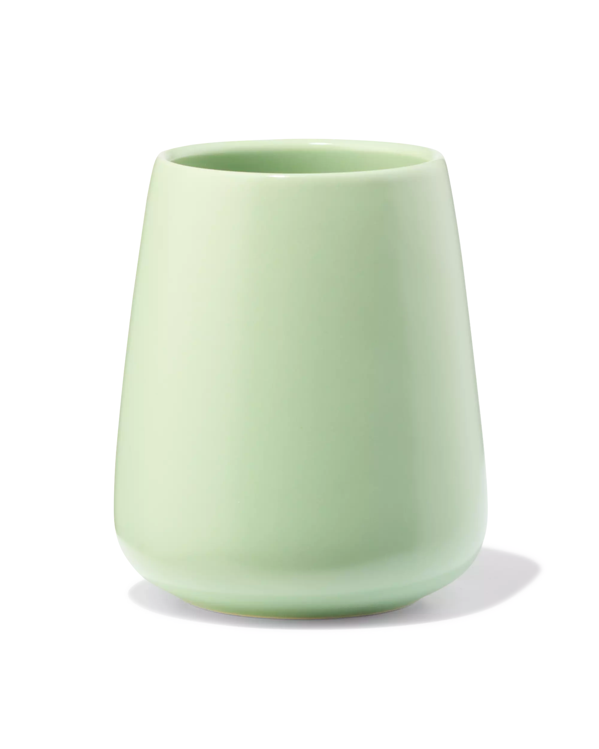 tandenborstelhouder 11cm keramiek lichtgroen