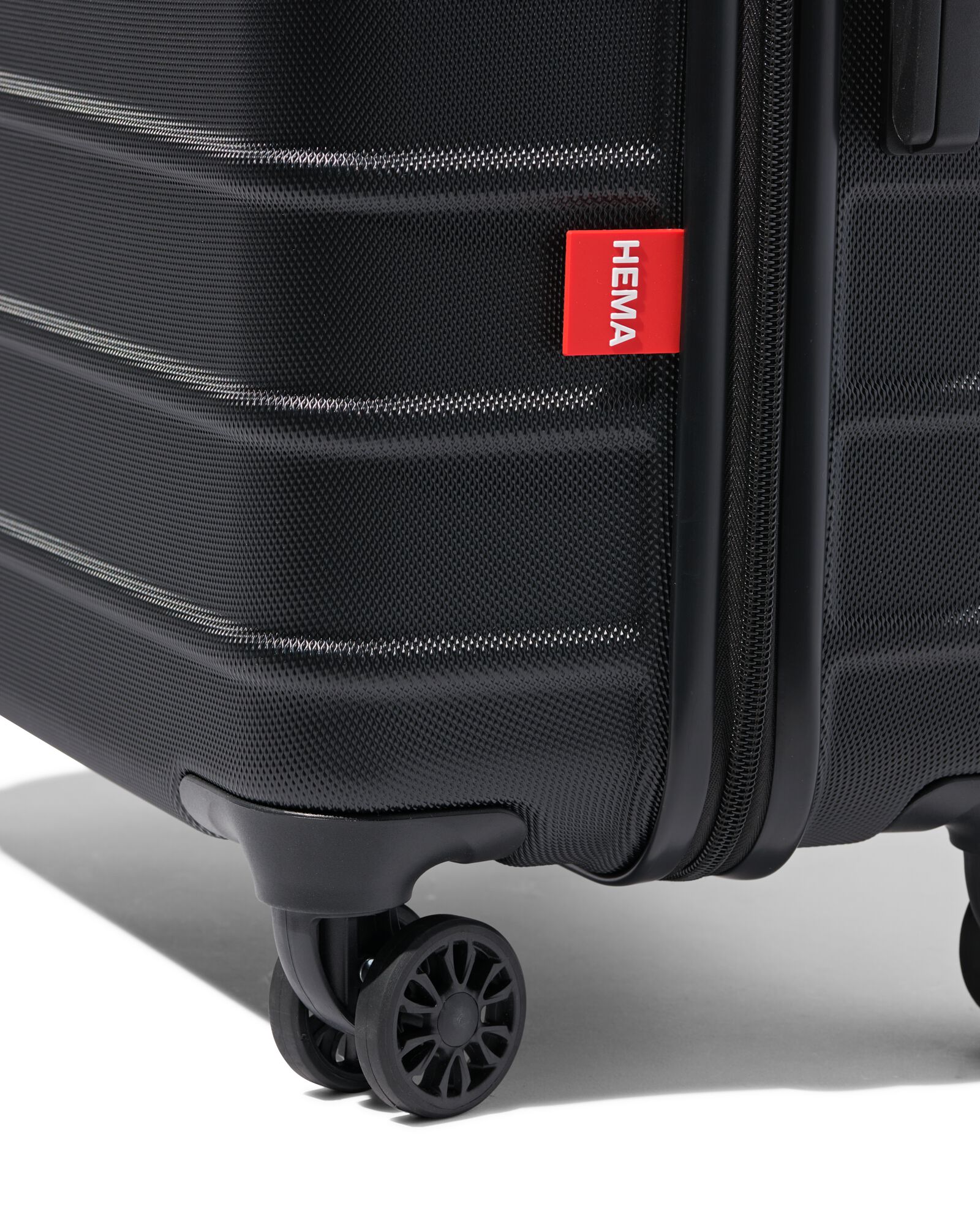 valise ABS 43x25x66 noire avec cadenas TSA - 18630025 - HEMA