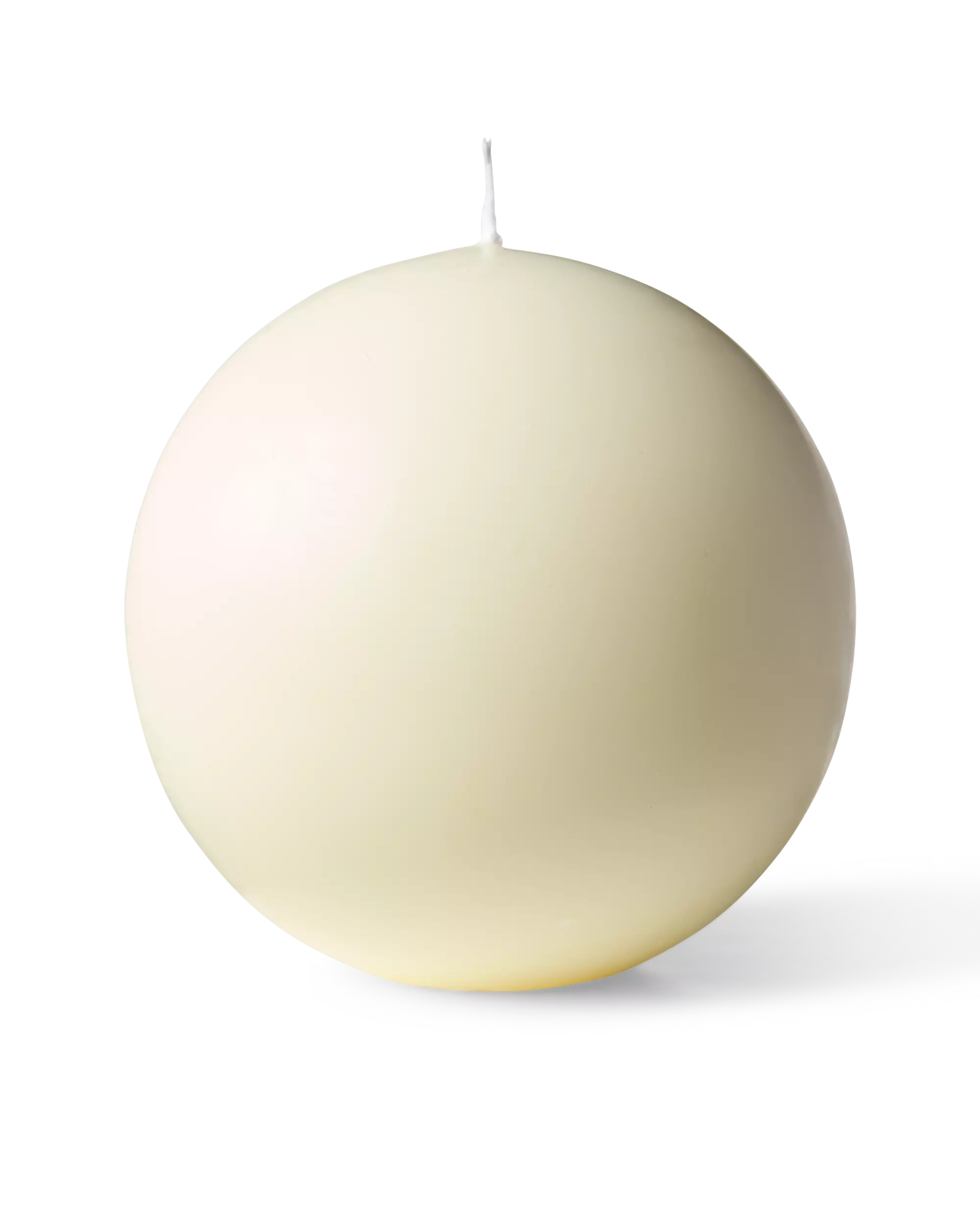 bougie parfumée globe Ø 10 cm orange et bois de cèdre
