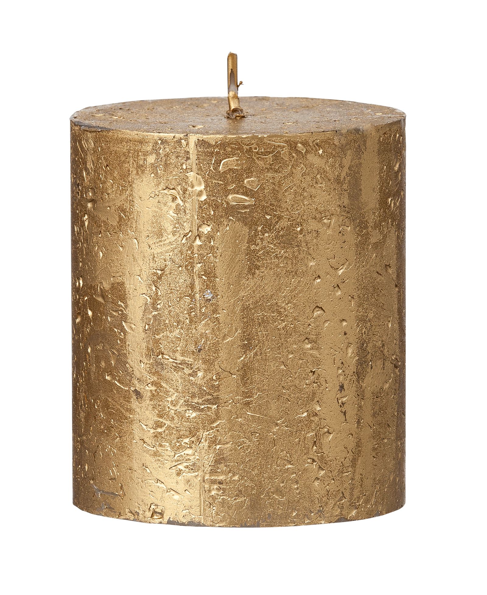 bougie rustique - 8x7 cm - or dor&eacute; 7 x 8 - 13503212 - HEMA
