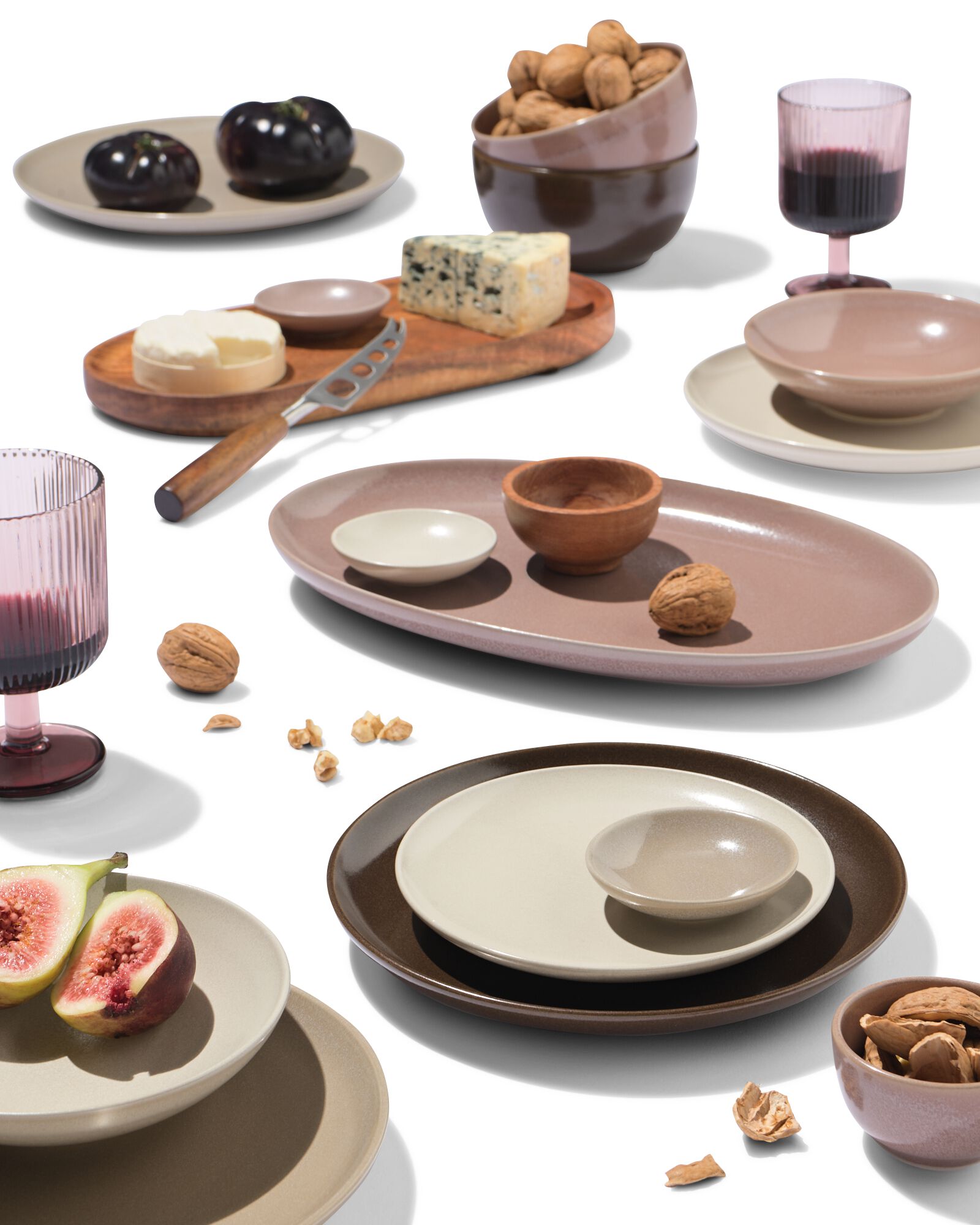 assiette creuse &Oslash;22cm Puur fa&iuml;ence beige - 9650173 - HEMA