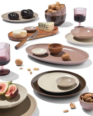 assiette creuse &Oslash;22cm Puur fa&iuml;ence beige - 9650173 - HEMA