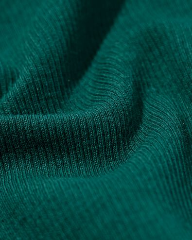 dames T-shirt Clara regular fit rib zeegroen zeegroen - 36306420SEAGREEN - HEMA