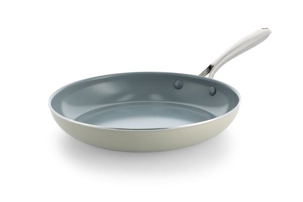 po&ecirc;le BK &Oslash;28 cm c&eacute;ramique sans PFAS beige po&ecirc;le 28 cm - 80190225FRYINGPAN28CM - HEMA