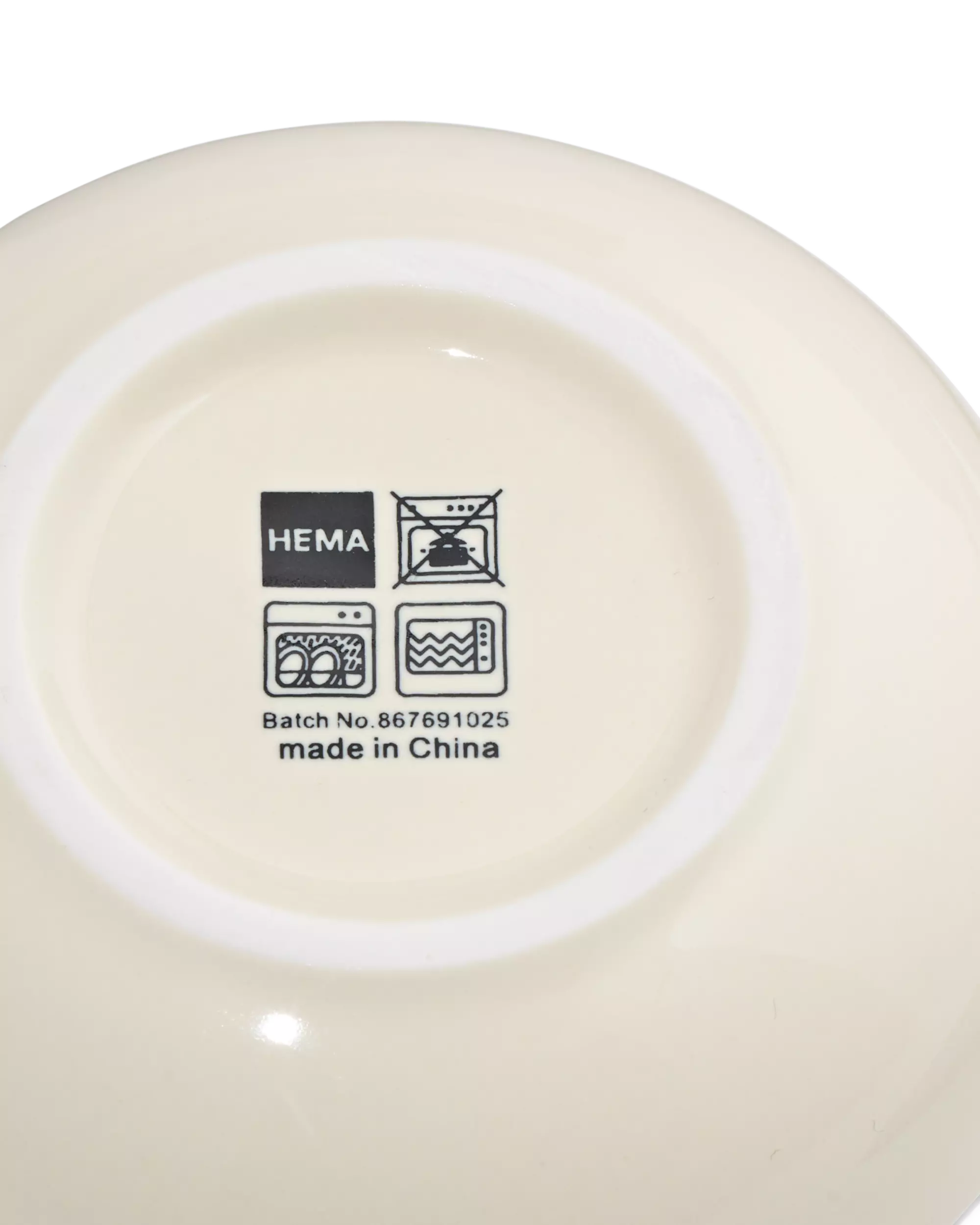 schaaltje Ø8cm Knap new bone china geel