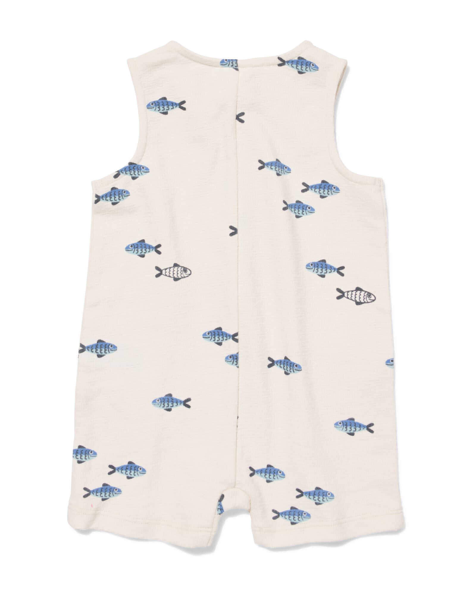 Baby-Jumpsuit, Jersey, Fische eierschalenfarben eierschalenfarben - 33100580OFFWHITE - HEMA