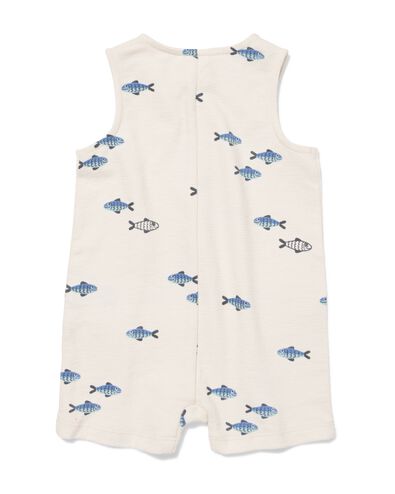 Baby-Jumpsuit, Jersey, Fische eierschalenfarben eierschalenfarben - 33100580OFFWHITE - HEMA