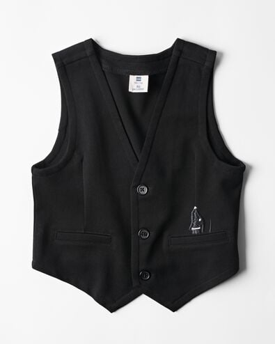gilet enfant piqu&eacute; Takkie  noir noir - 30730903BLACK - HEMA