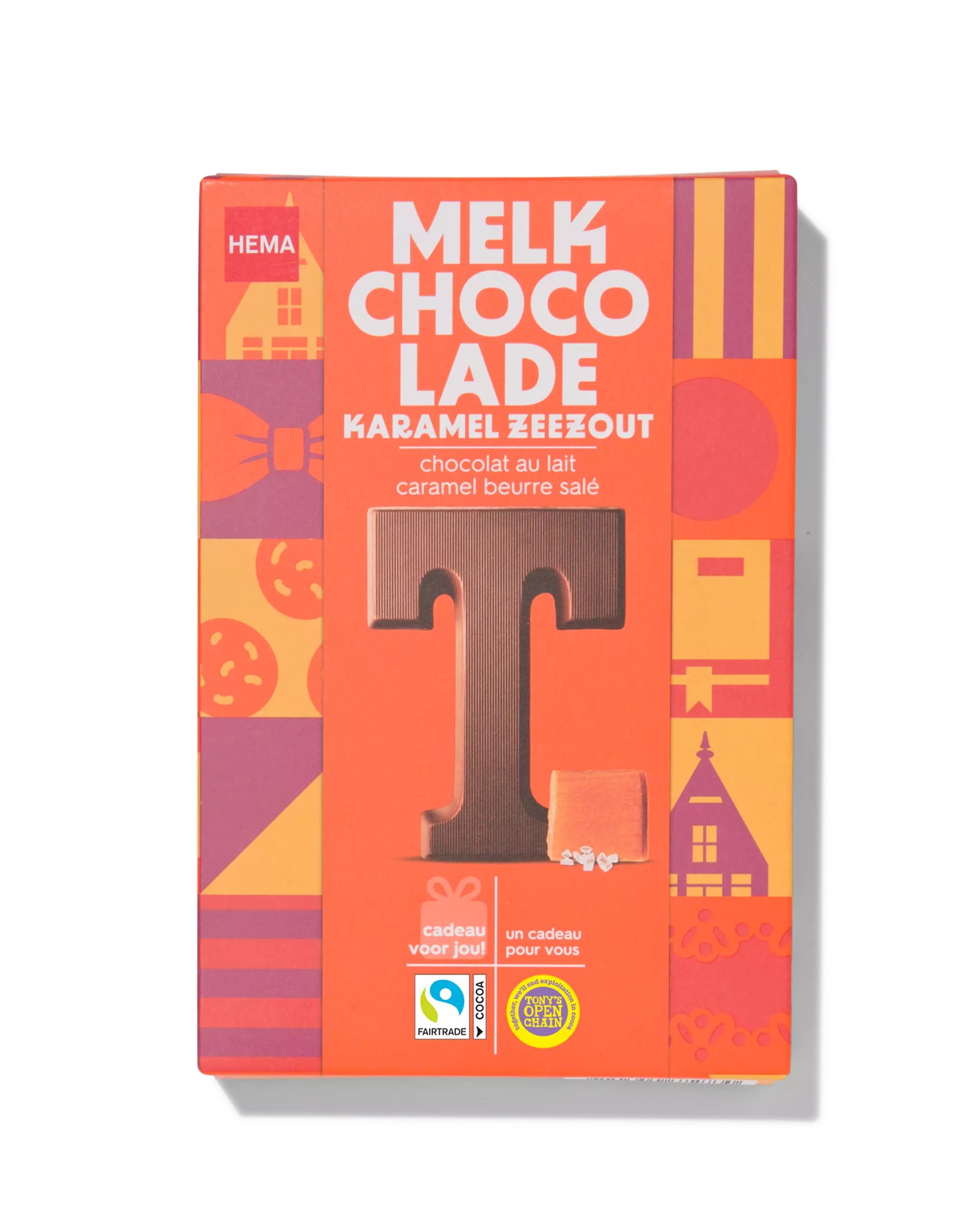 lettre chocolat lait caramel sel de mer T 135g
