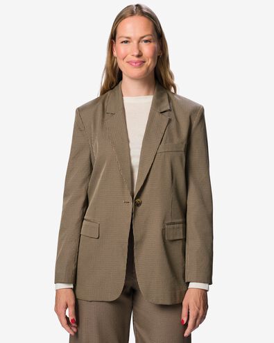 Damenblazer, kariert bunt bunt - 36214530MULTI - HEMA
