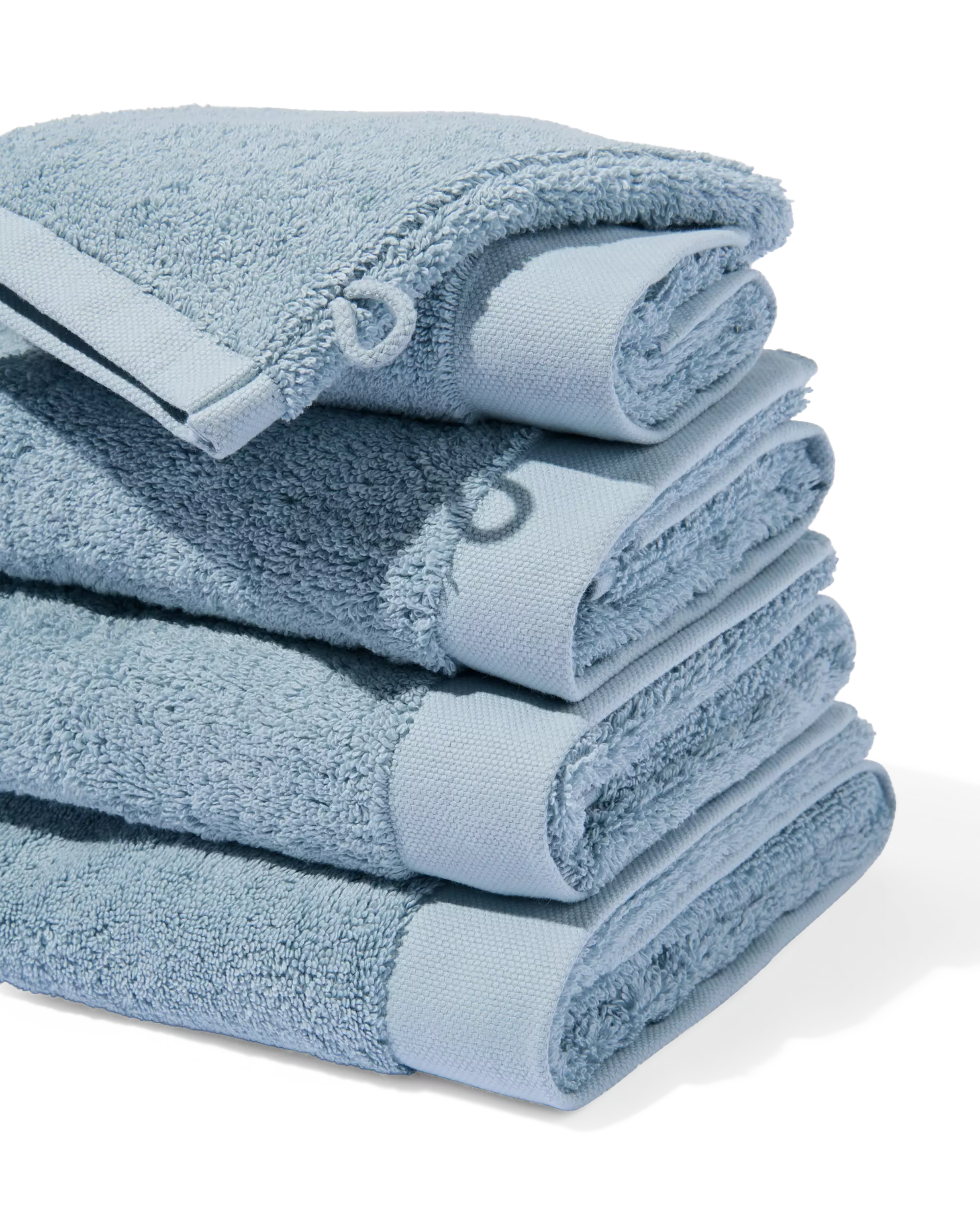 serviette de bain 60x110 qualité hôtelière extra douce bleu glacier