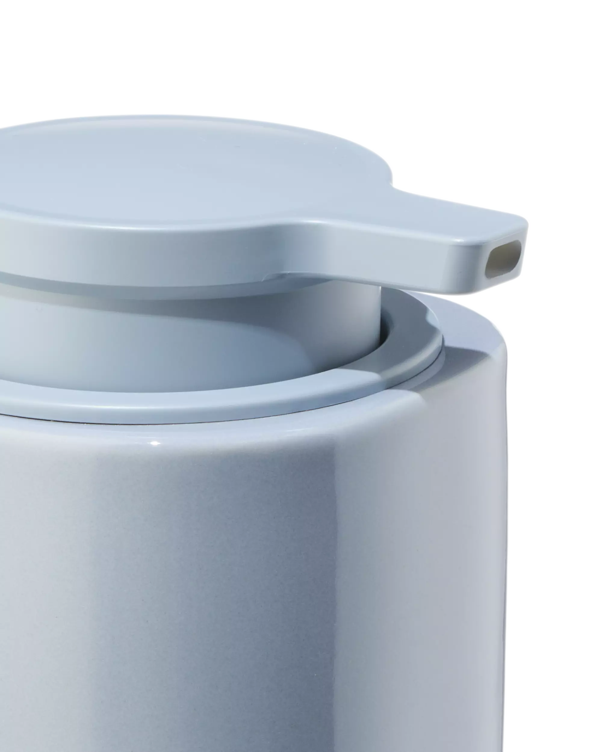distributeur de savon 13 cm céramique bleue