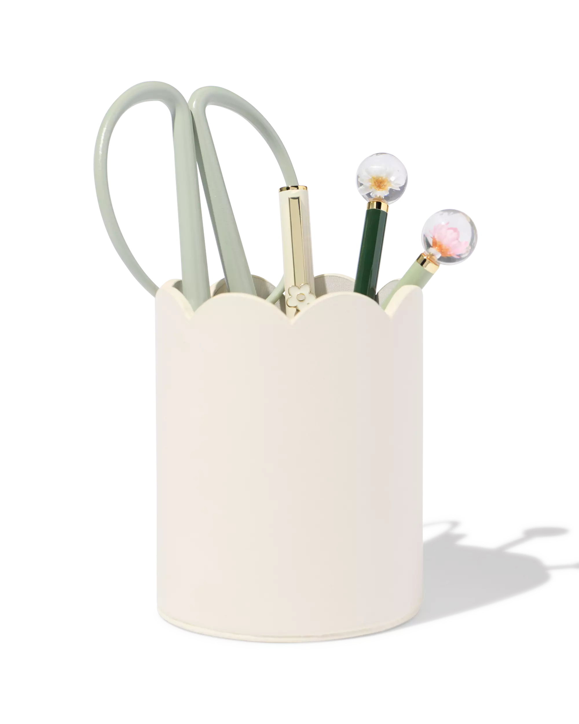 porte-stylo ⌀8,5 x 10,5 cm PU blanc