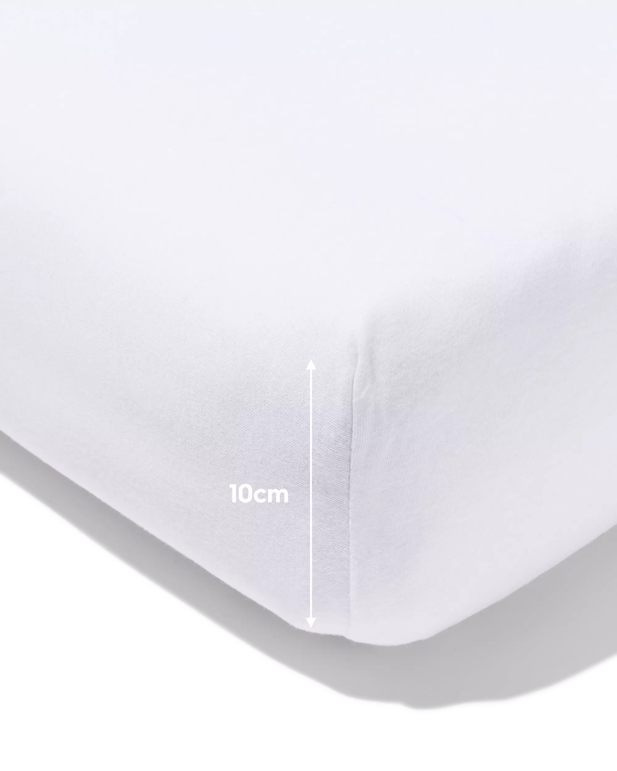 peuter hoeslaken jersey 70x150 wit
