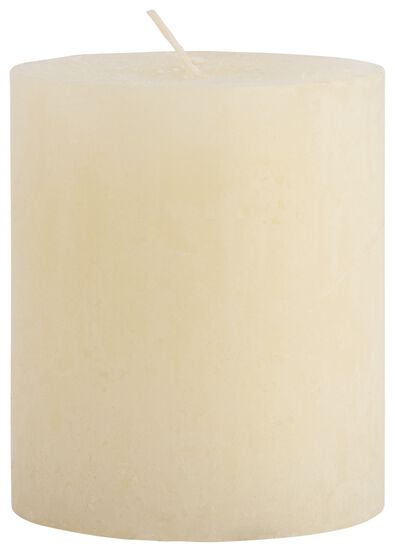 bougie rustique &Oslash;7x8 cm ivoire ivoire 7 x 8 - 13503154 - HEMA