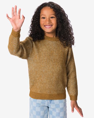 kindertrui rib strepen lichtblauw lichtblauw - 30729207LIGHTBLUE - HEMA
