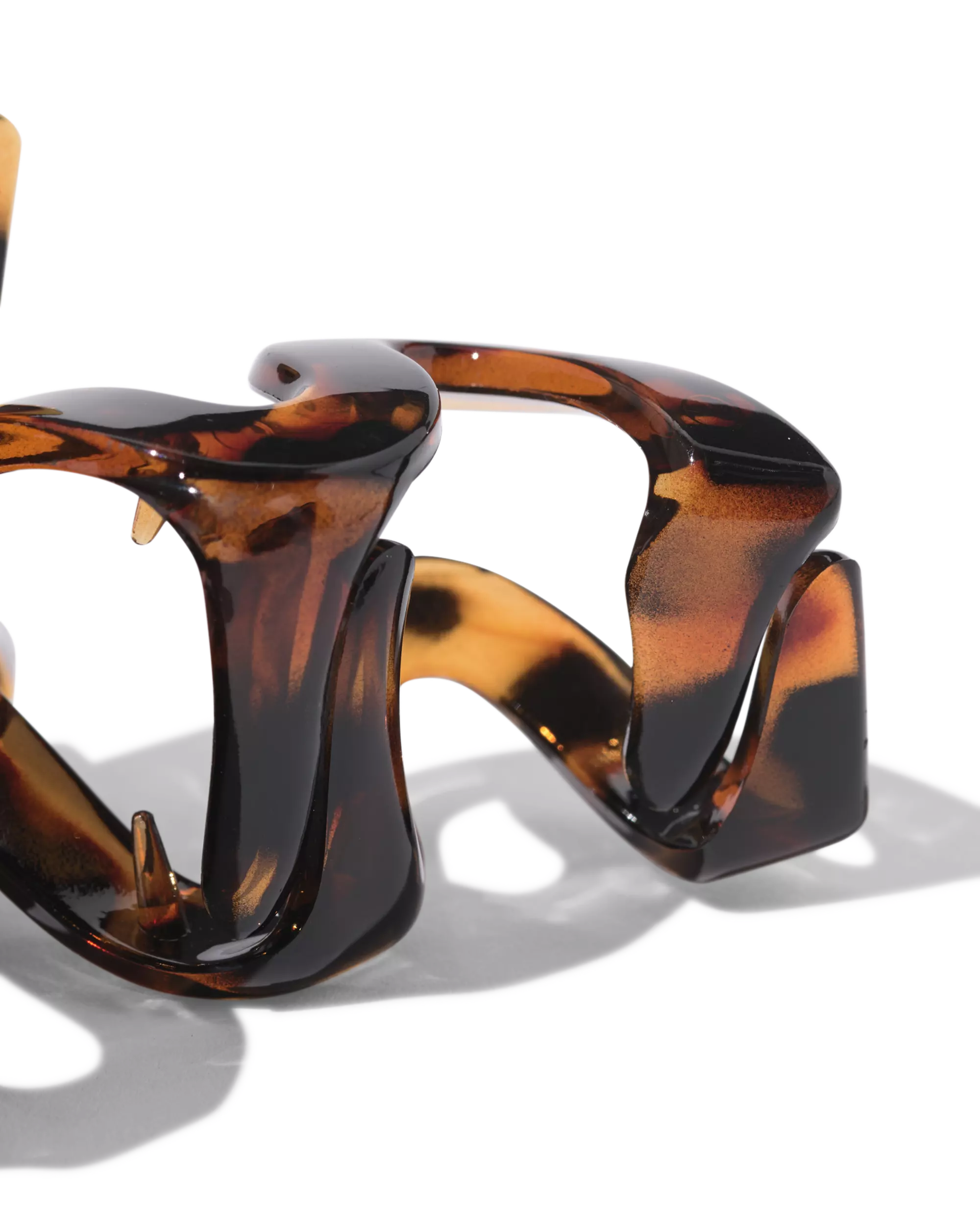 pince à cheveux 9cm tourbillon tortue