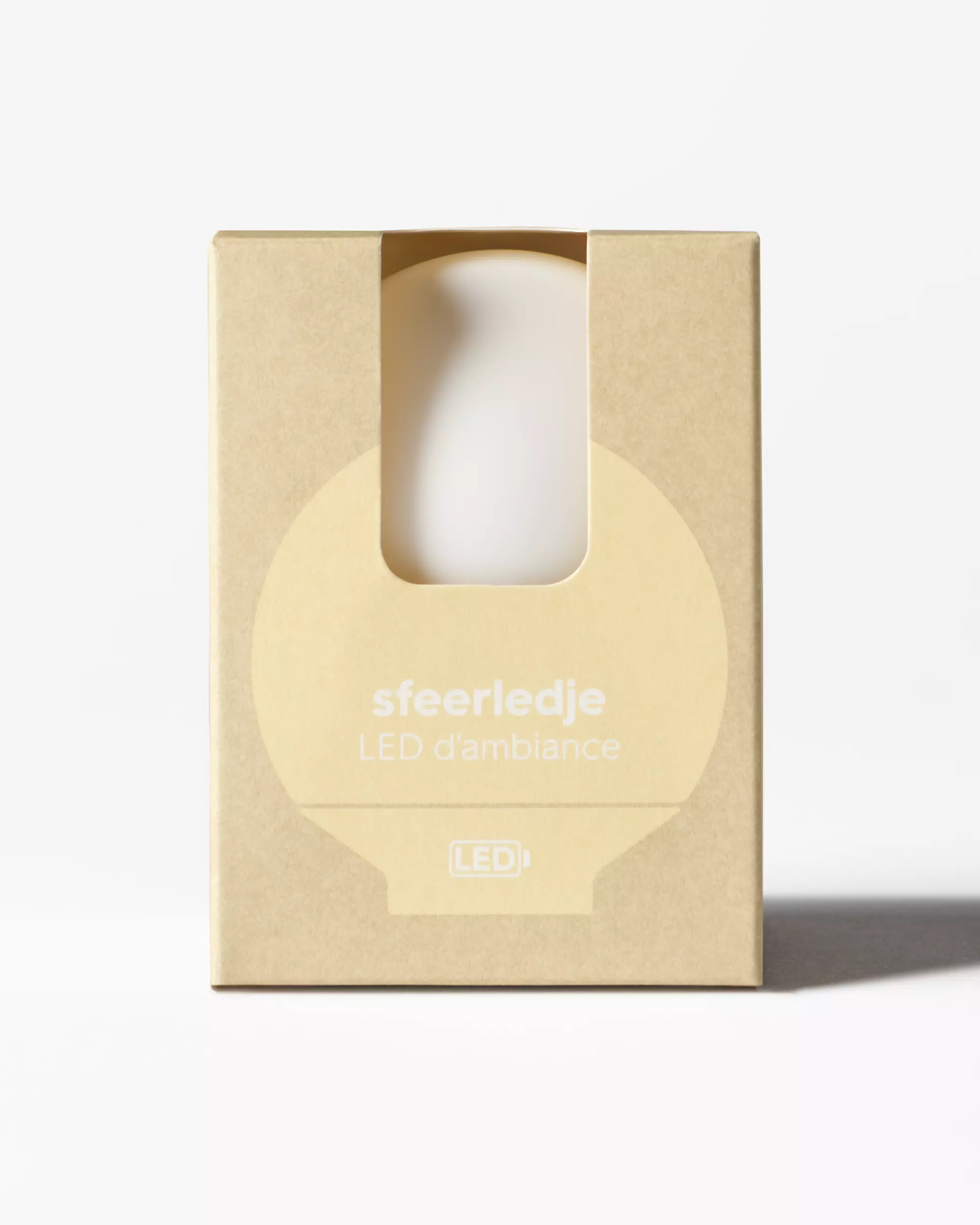 led d'ambiance sphérique ⌀6 cm silicone blanc