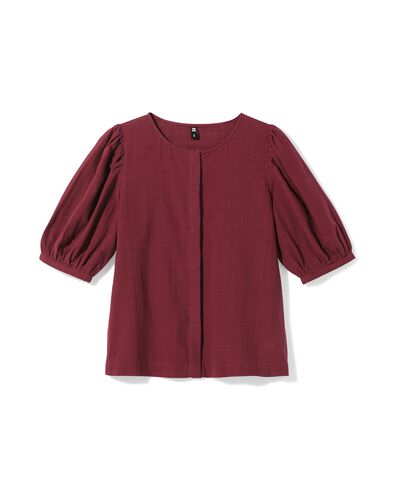 Damenbluse Billy  bordeauxrot bordeauxrot - 36213360BURGUNDYRED - HEMA