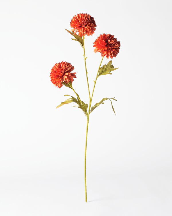 fleur artificielle dahlia 55 cm, orange - 41326214 - HEMA