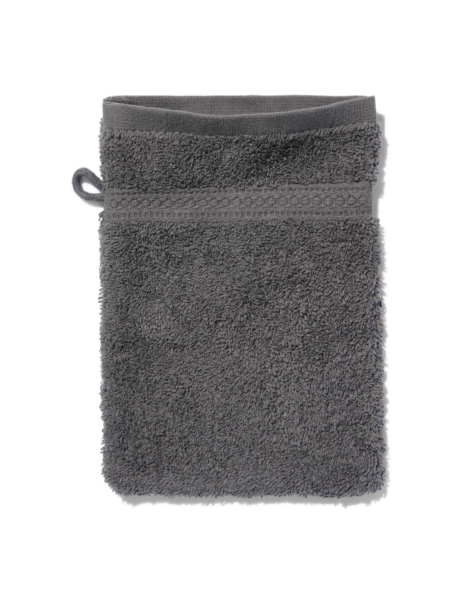 Waschhandschuh - schwere Qualit&auml;t - dunkelgrau, uni - 5232602 - HEMA