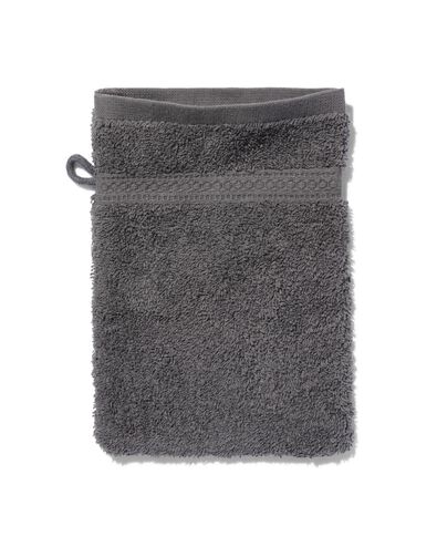 Waschhandschuh - schwere Qualit&auml;t - dunkelgrau, uni - 5232602 - HEMA