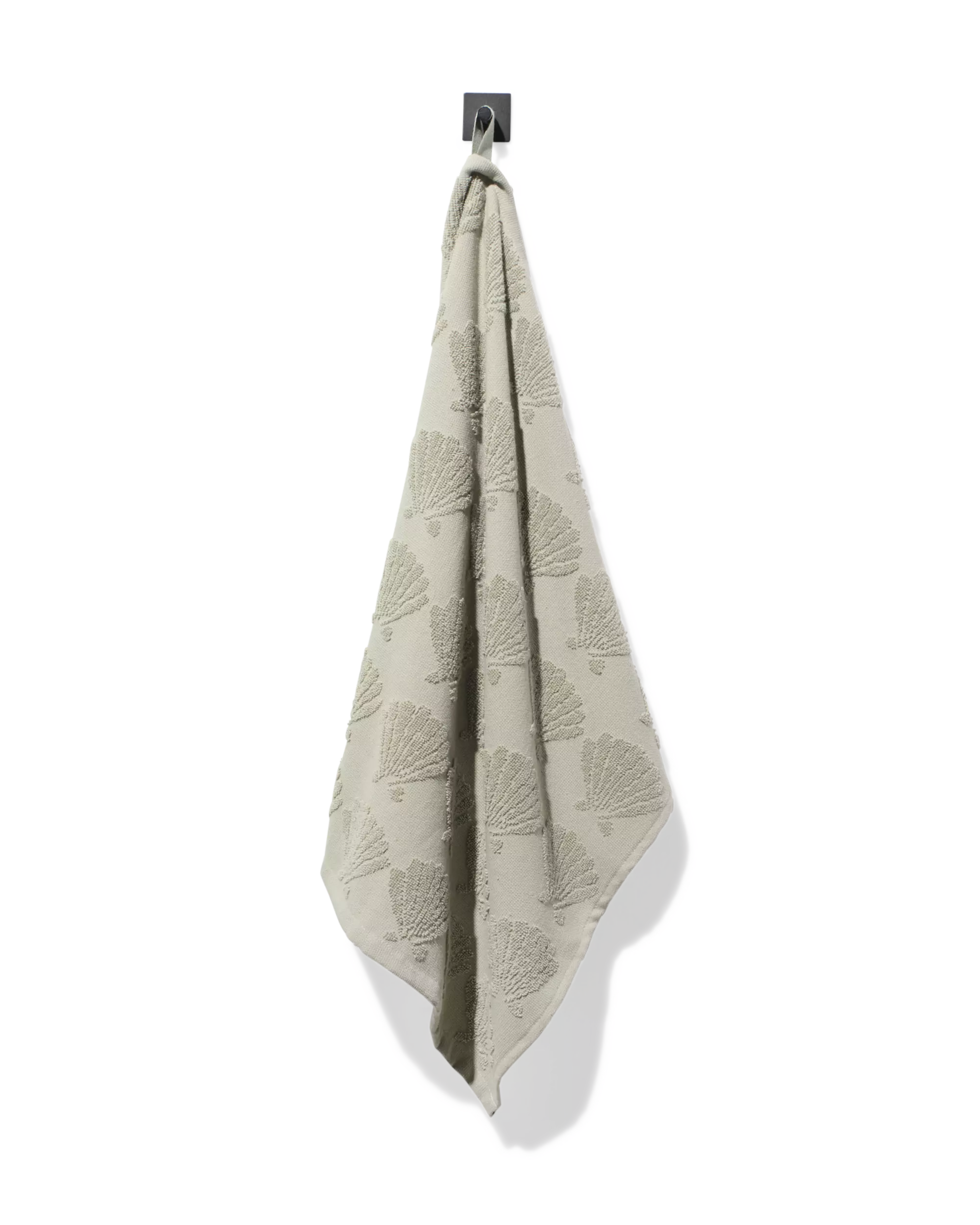 essuie-mains 50x50cm coton coquillage
