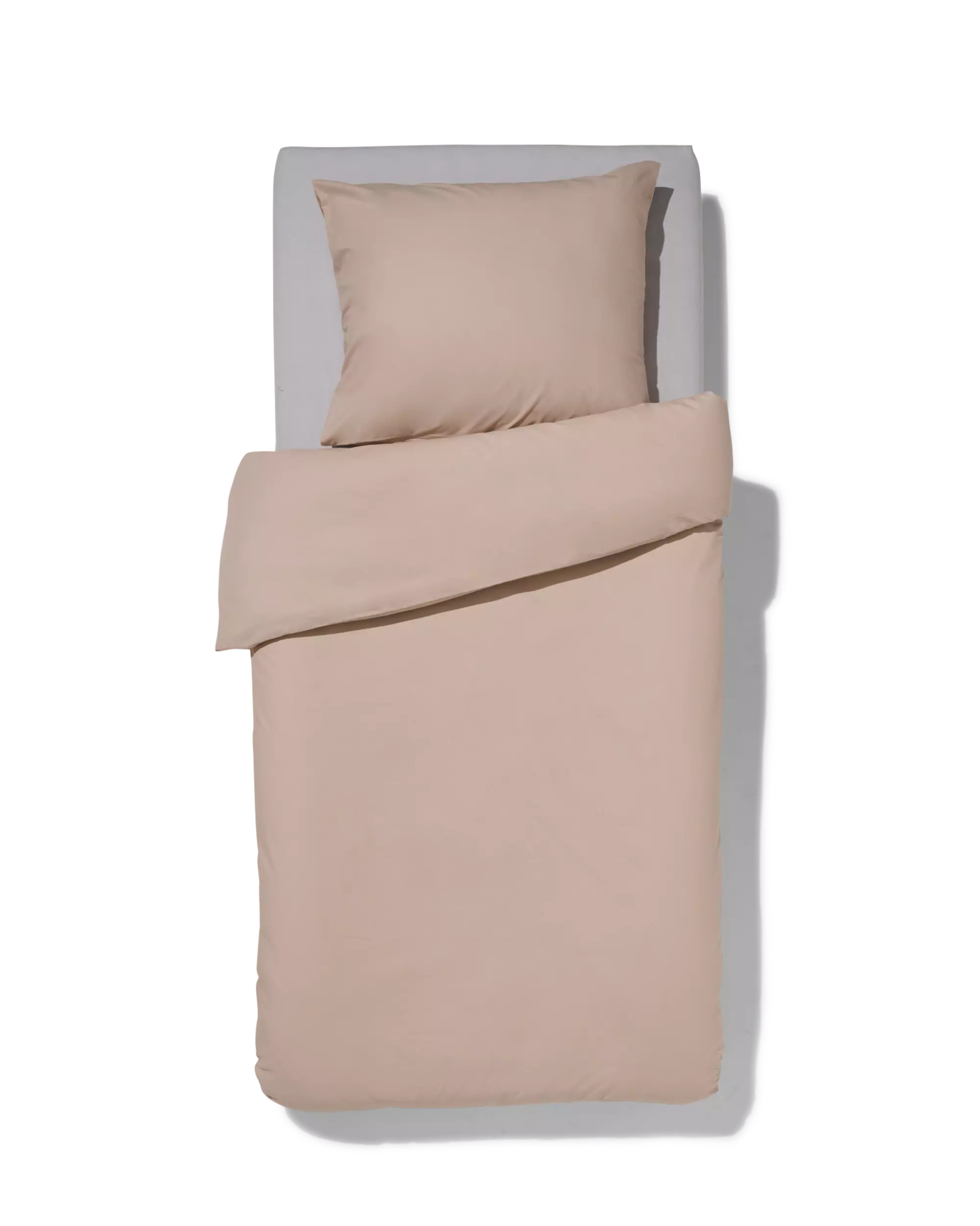 Bettbezug, 140x200/220 cm, weiche Baumwolle, taupe