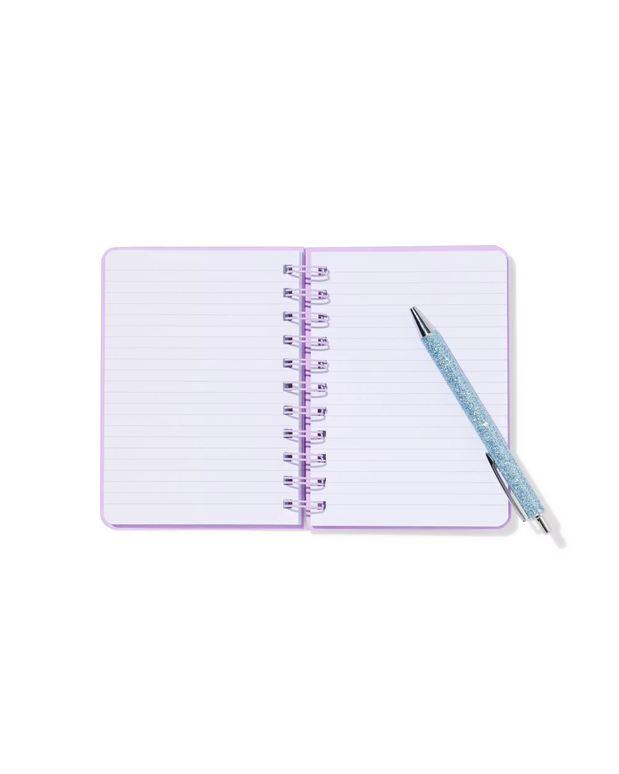 notitieboek A6 gelinieerd lila