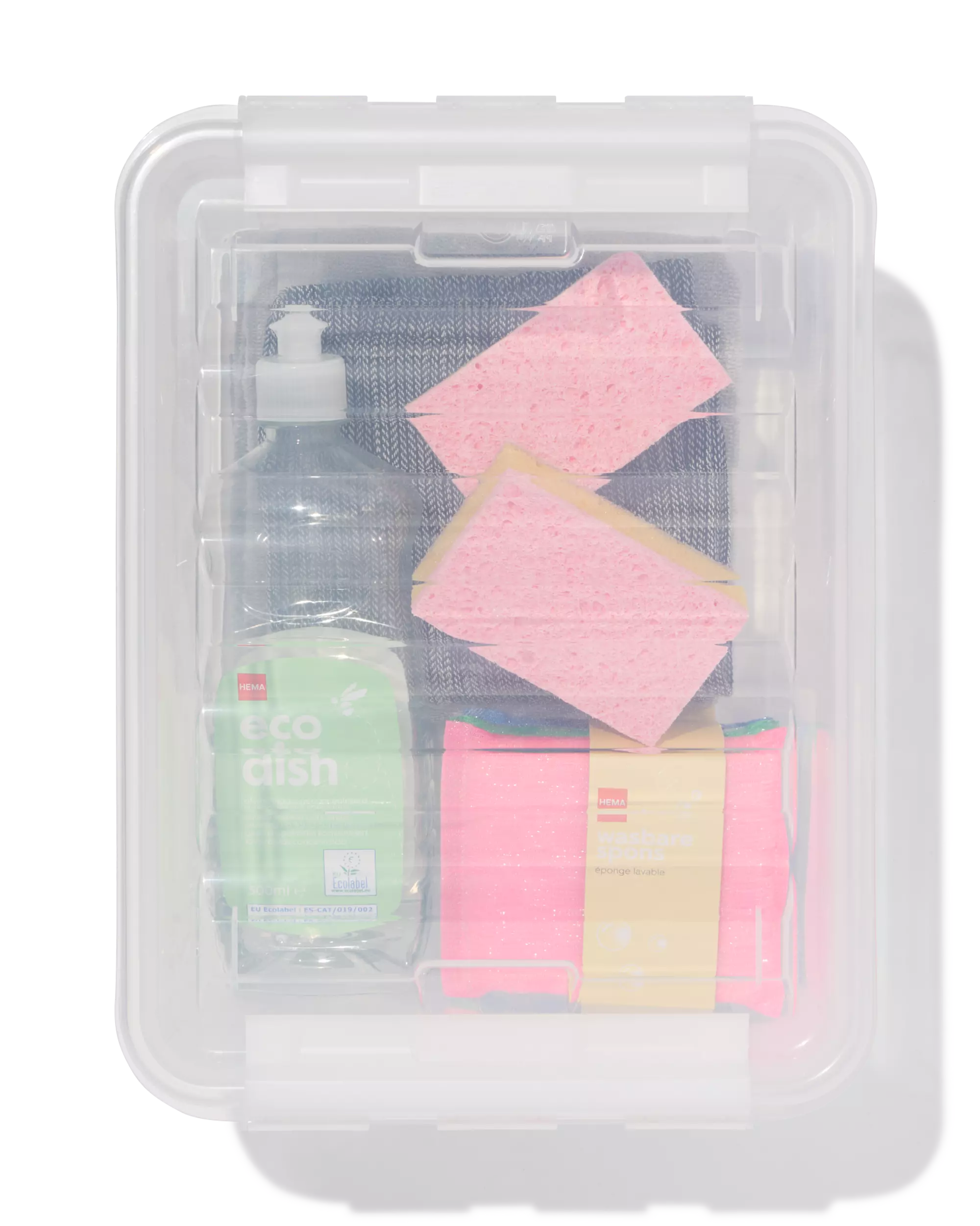 boîte de rangement 8 L Brussels transparente 34 x 25 x 16 cm
