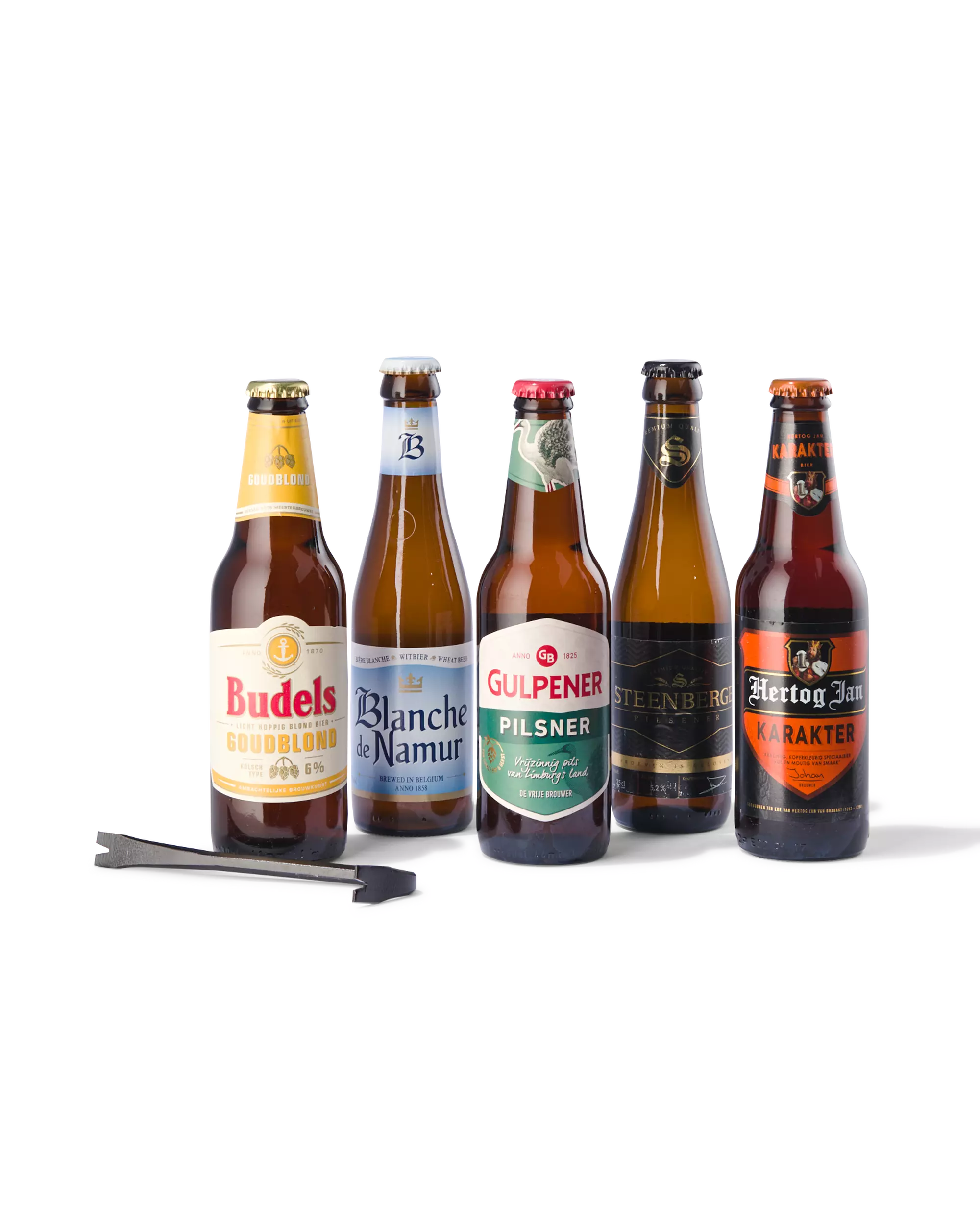 caisse de bières avec pied-de-biche