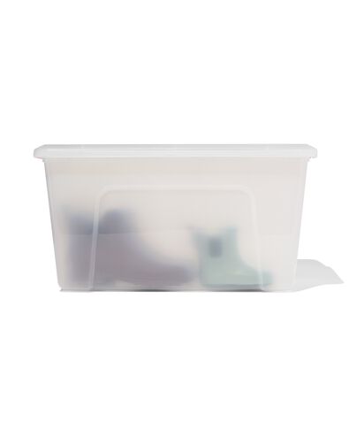 bo&icirc;te de rangement 45L Tokyo transparent 58x39.5x30 recycl&eacute;e 58 x 39.5 x 30 Tokyo - 39810409 - HEMA