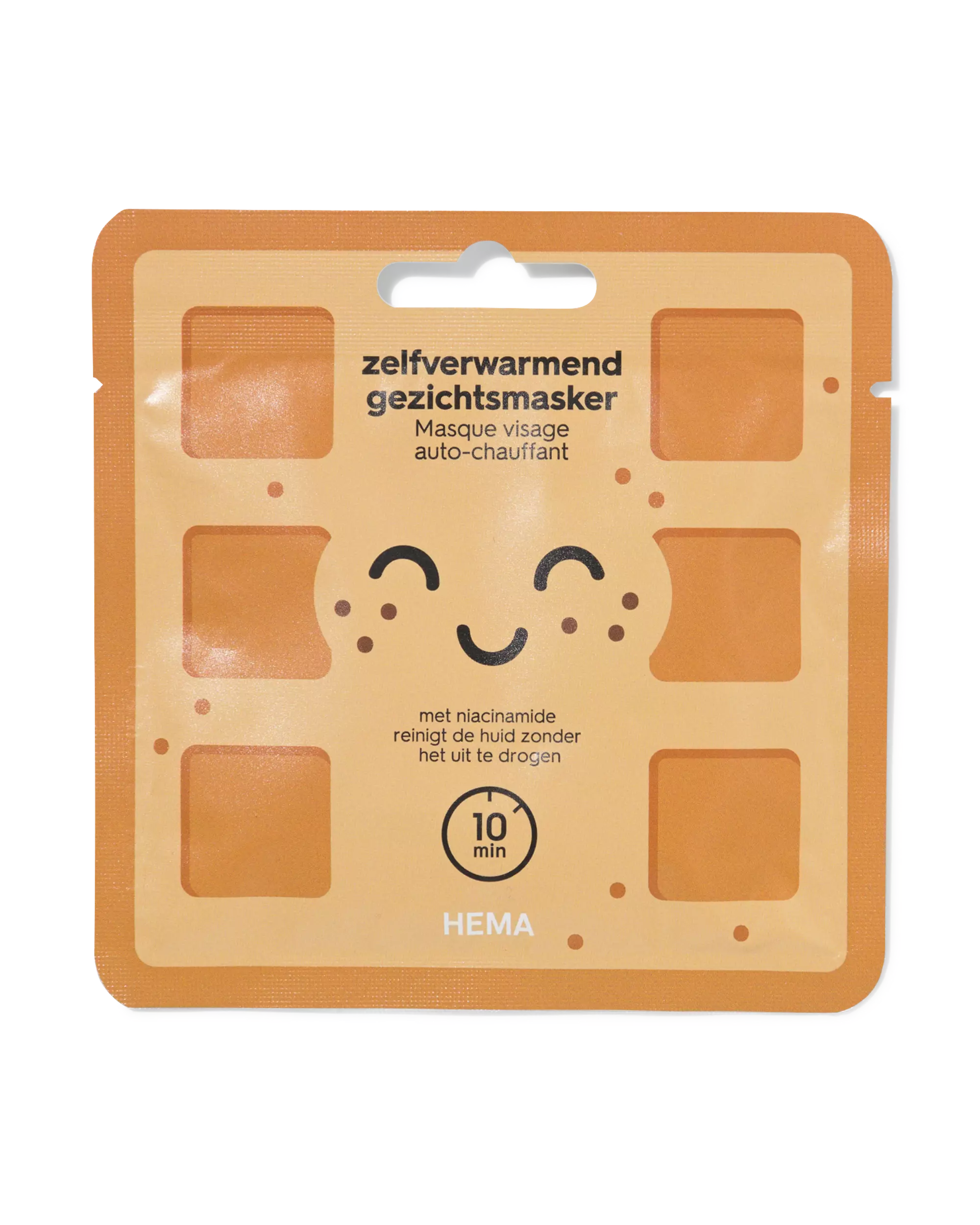 zelfverwarmend gezichtsmasker wafel