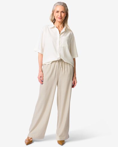 pantalon en lin Tatum pour femme sable - 36249465SAND - HEMA