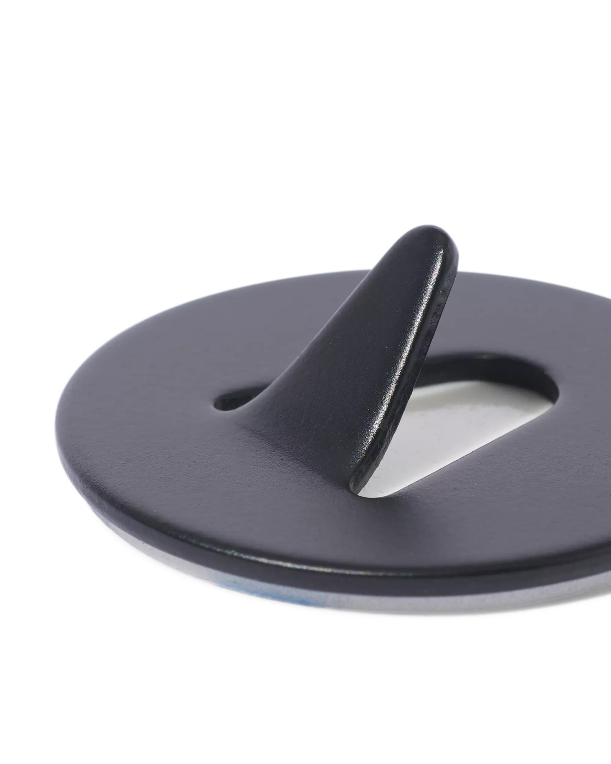 plakhaken ⌀3.2cm rvs zwart - 4 stuks