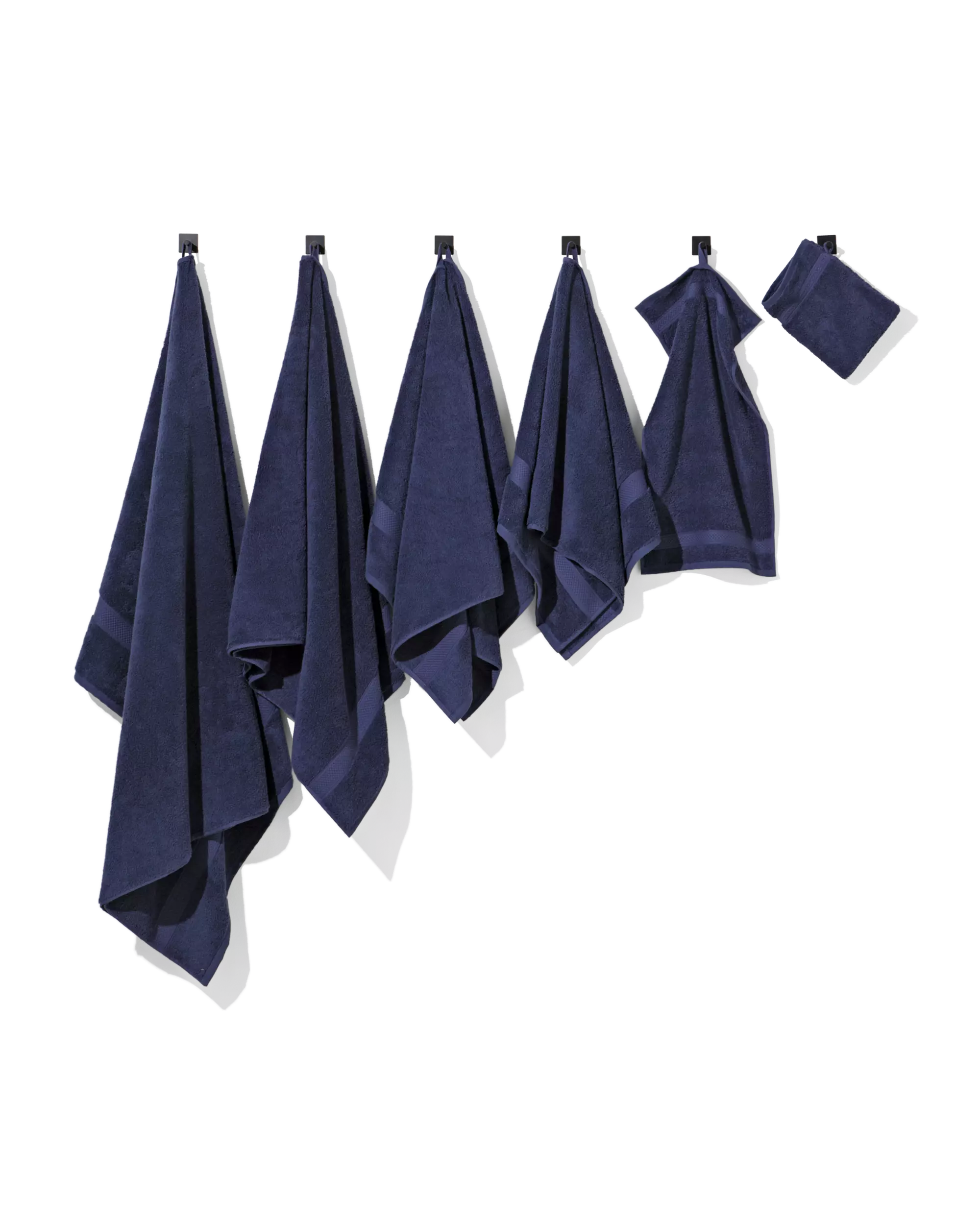 serviette de bain 50x100 qualité épaisse bleu nuit