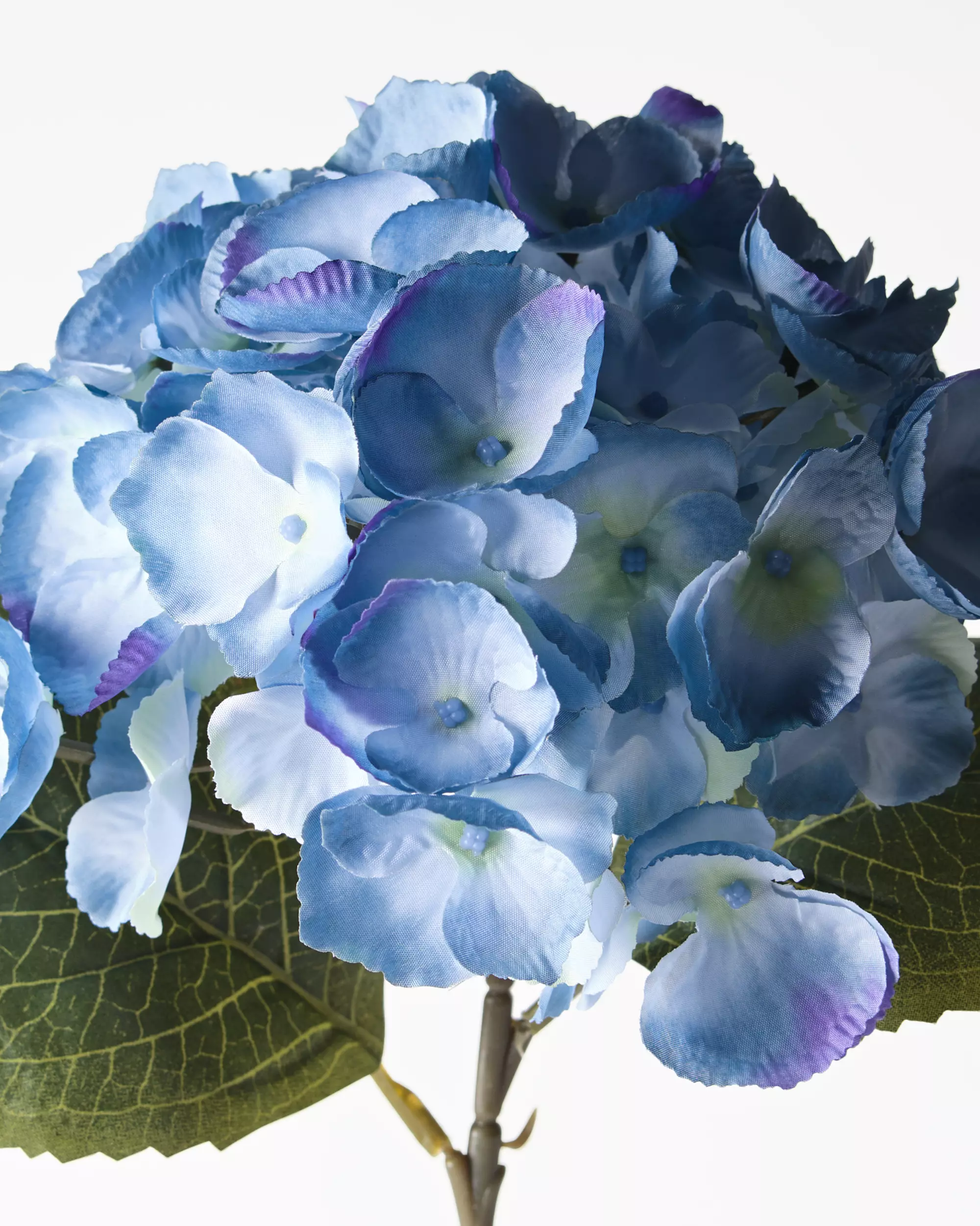 kunstbloem hortensia 55cm blauw