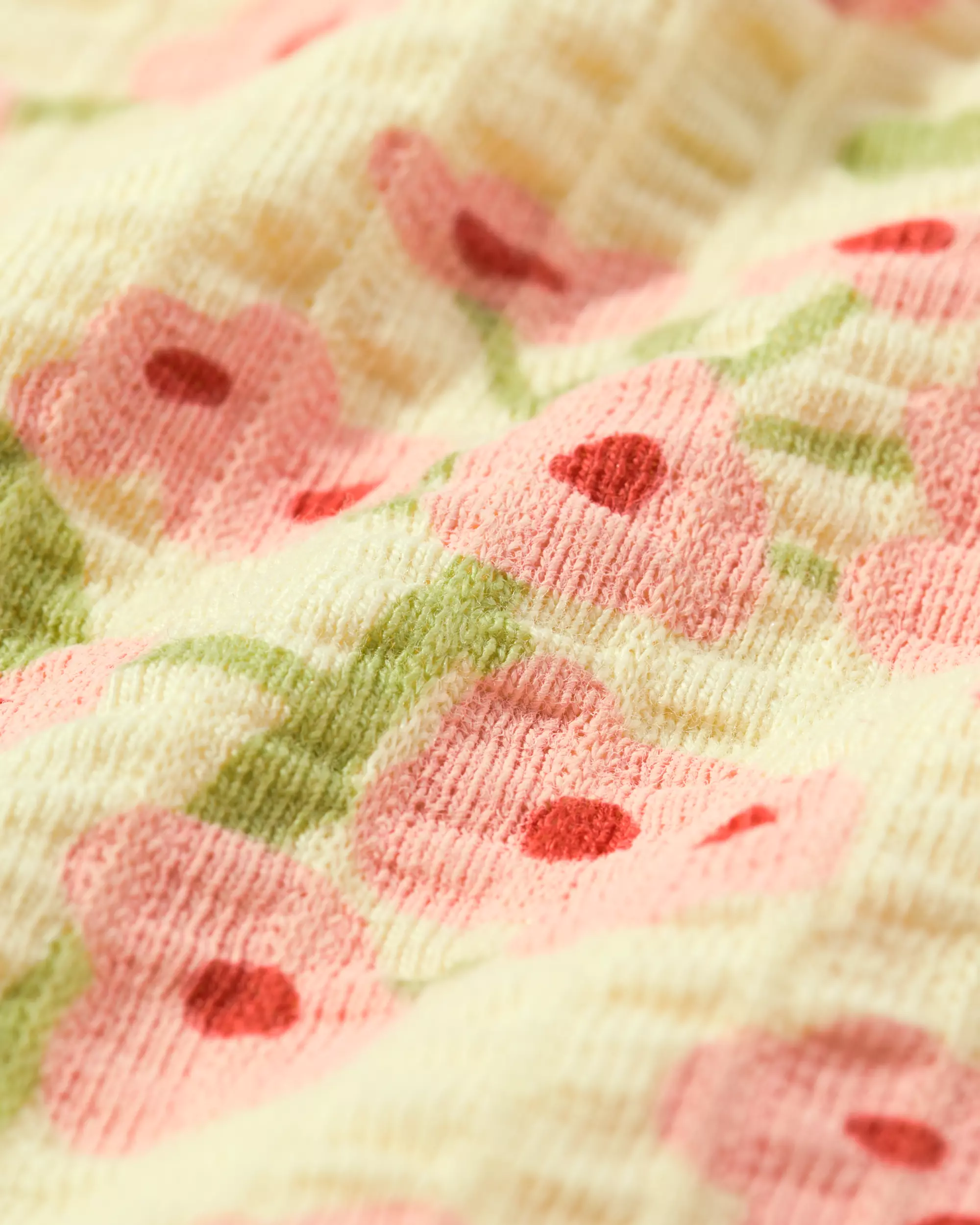 kinderjurk regular fit rib bloemen