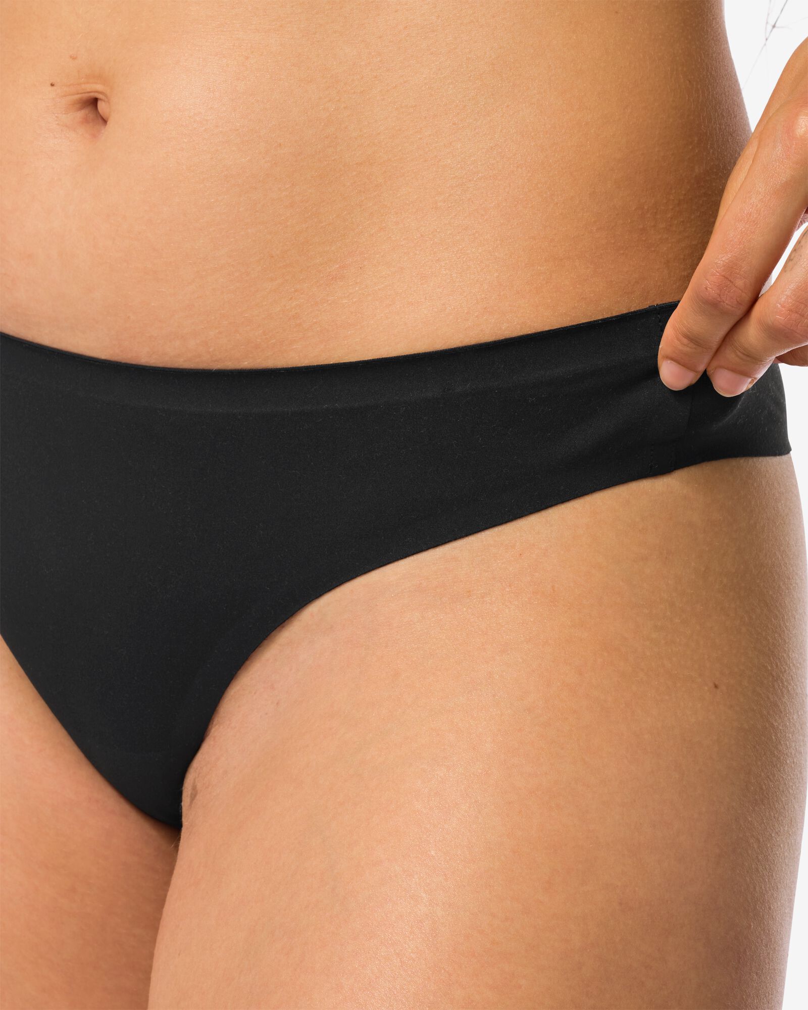 damesstring second skin micro zwart zwart - 19611098BLACK - HEMA