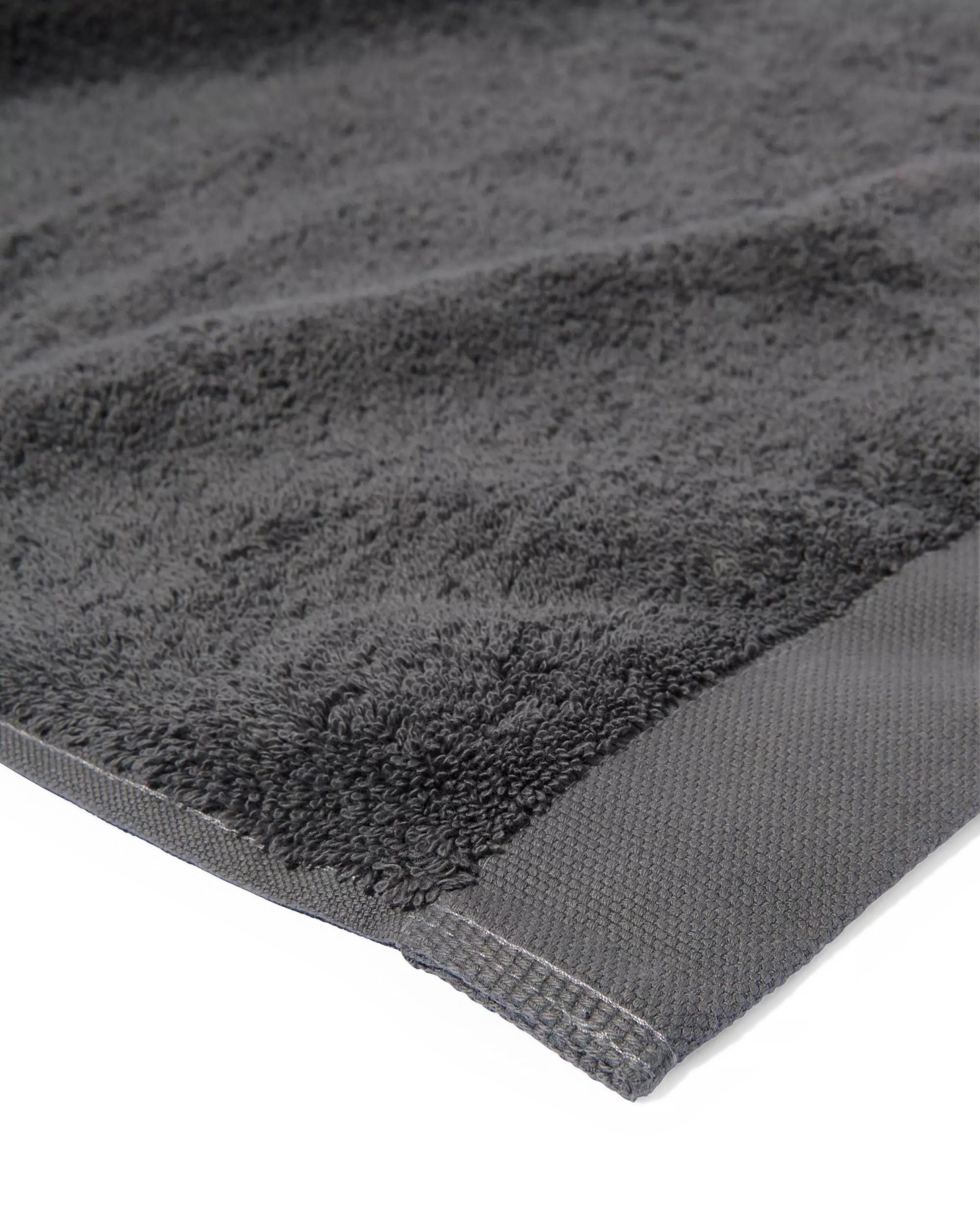 serviette de bain - 60 x 110 cm - qualité hôtel très douce - gris foncé uni