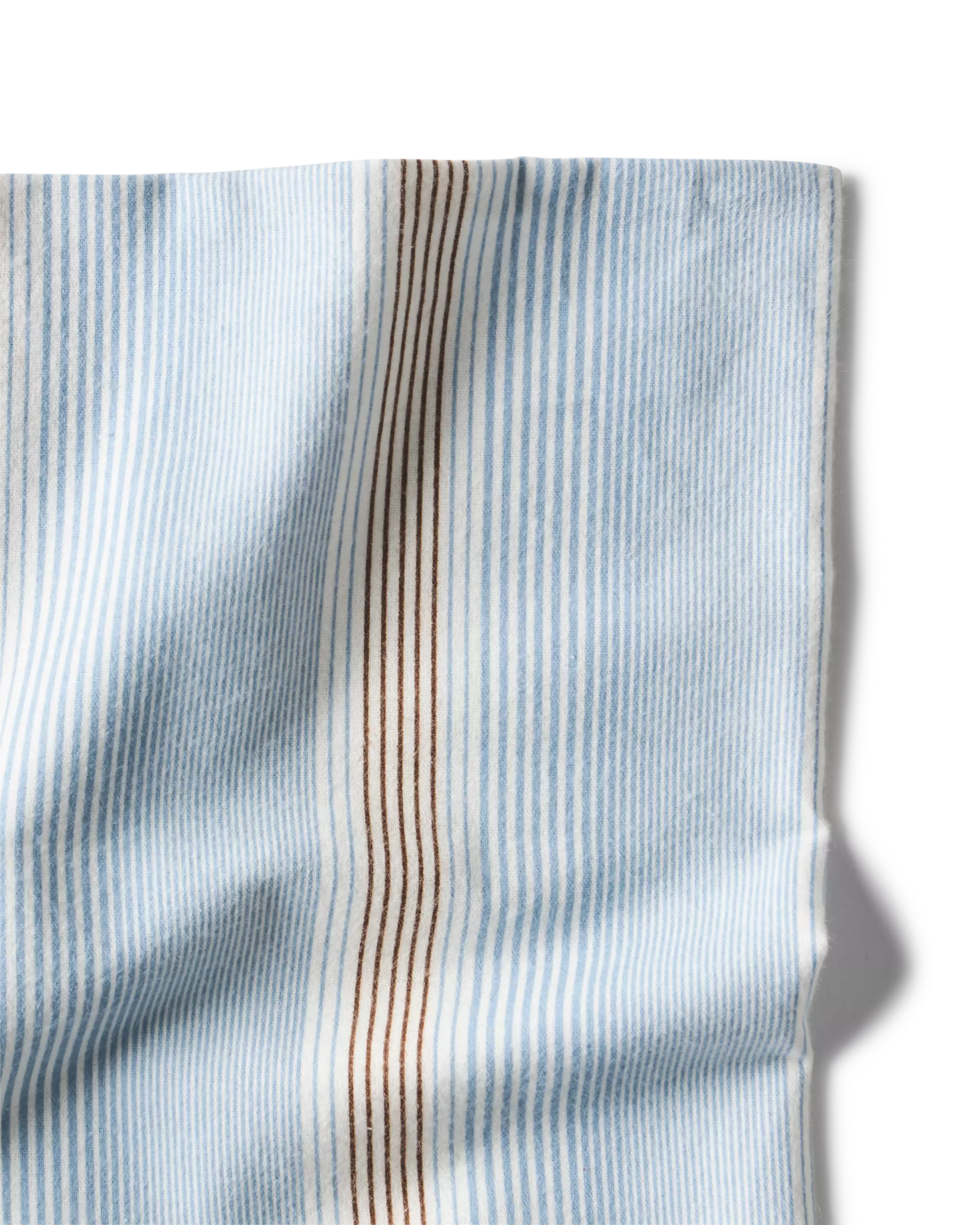 Bettbezug 200 × 200/220 cm, Flanell, gestreift, blau