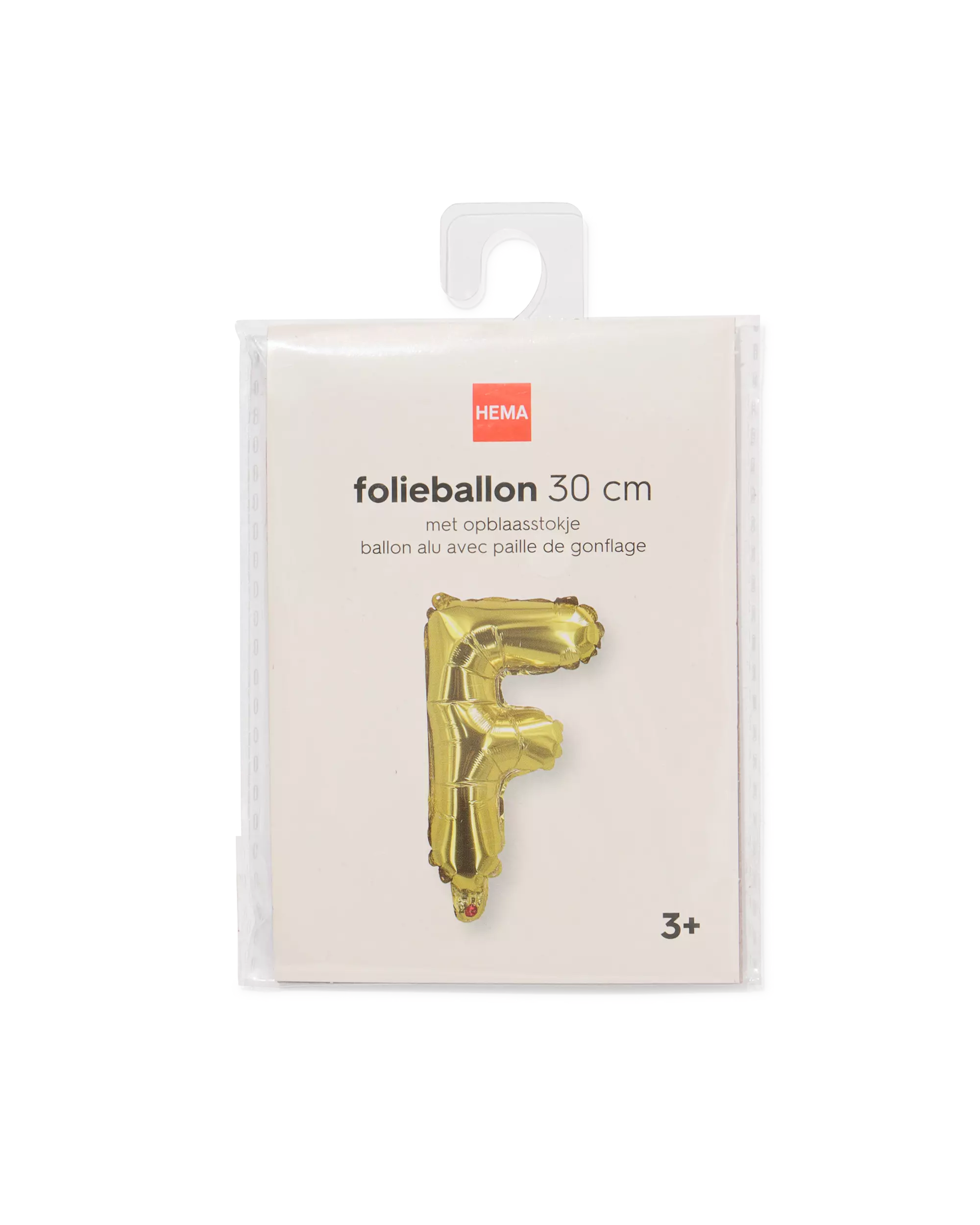 ballon alu lettre F 30cm doré
