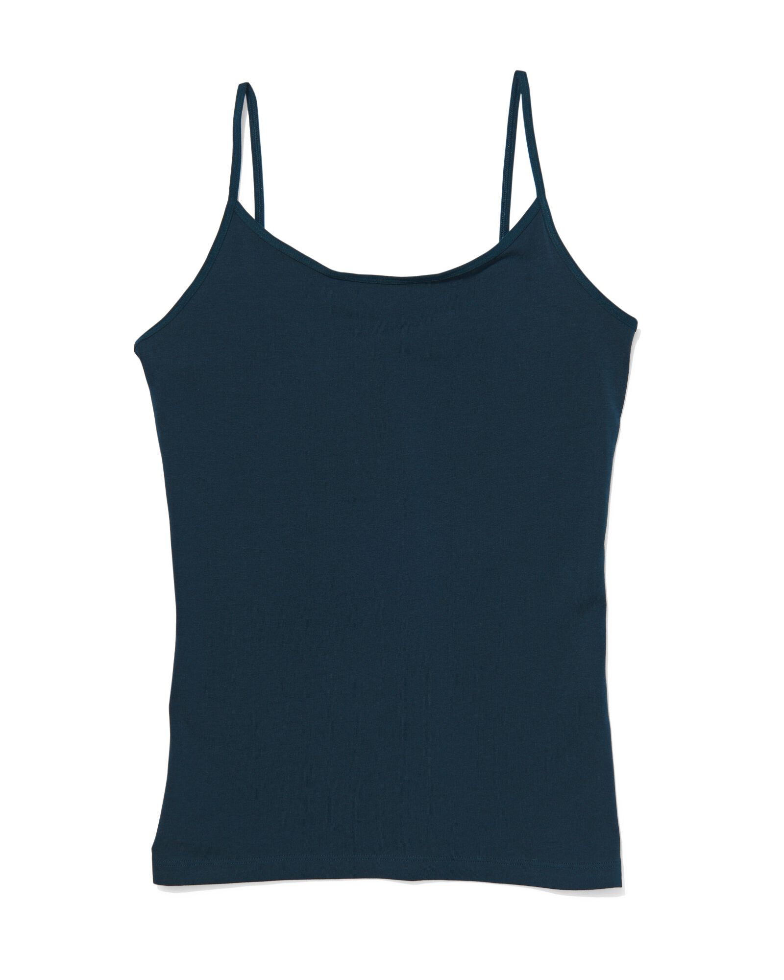 d&eacute;bardeur femme coton &agrave; bretelles spaghetti bleu fonc&eacute; bleu fonc&eacute; - 19640490DARKBLUE - HEMA