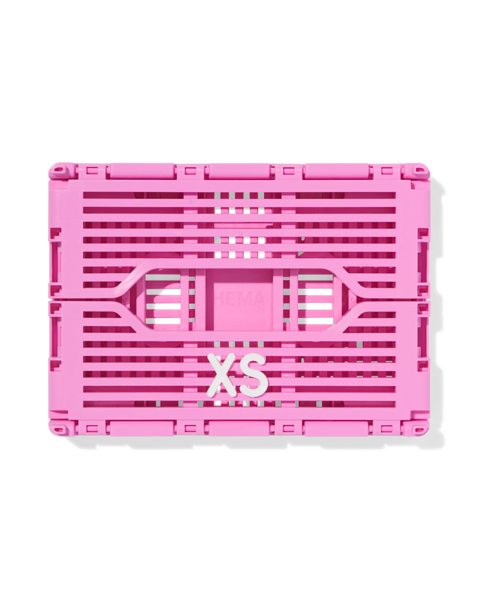 caisse pliable &agrave; lettres recycl&eacute;e XS rose rose XS  13 x 18 x 8 - 39810403 - HEMA